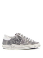 Sneakers Paris X pelle laminata