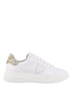 Sneaker Temple bianche in pelle e glitter
