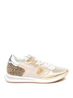 Sneaker Tropez Mondial oro e animalier