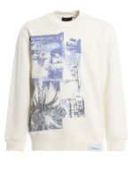 Felpa in cotone con stampa Postcard