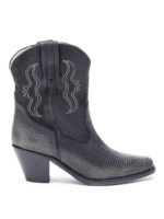 Stivaletti stile country in pelle