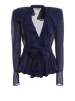 Blusa con dettaglio pieghe