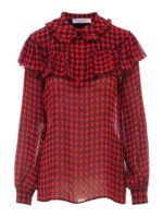 Blusa a quadretti con ruche