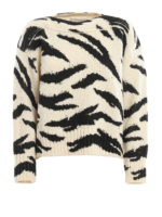 Pull in lana con stampe effetto pittura