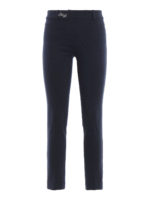 Pantaloni crop in jersey punto stoffa