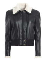 Giacca in ecopelle martellata