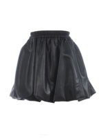 Gonna a palloncino in ecopelle nera