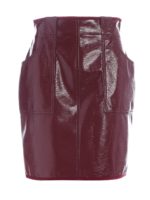 Minigonna in finta pelle verniciata