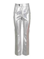 Pantaloni a trombetta in ecopelle