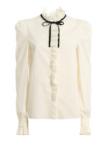 Camicia in misto cotone con fiocco