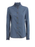 Camicia con dettagli plissettati