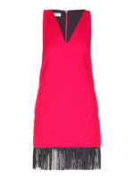 Vestitino in raso con frange preziose