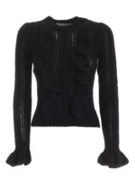 Pullover nero lavorazione traforata