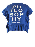 T-shirt Phi-Lo-Sophy con balze