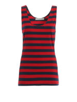 Canotta in cotone a righe