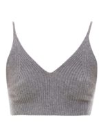 Top in cashmere a costine