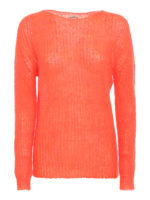 Pullover girocollo in misto mohair