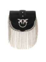Borsa Go-Round Baby Strass Fringe nera