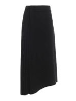 Gonna midi Operare asimmetrica in tecno twill