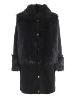 Cappotto Willow in denim ed ecopelliccia