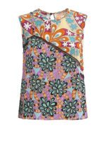 Top Spaghetto Habutay con dettaglio in pizzo