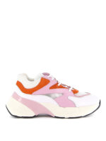 Sneaker Maggiorana rosa e arancio