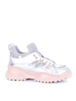 Sneakers Trek in pelle laminata