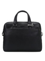 Borsa da ufficio in pelle a grana