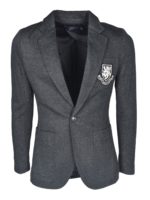 Giacca con patch logo grigia