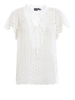 Blusa in cotone sangallo