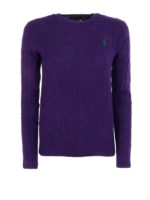 Pull Col Rond - Violet Fonce
