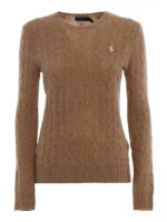 Pull girocollo a trecce