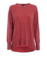 Maglione oversize in lana merino melange