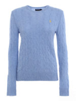 Pull girocollo in lana misto cashmere