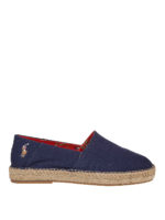 Espadrillas in tela con logo ricamato