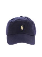 Cappello da baseball blu con logo