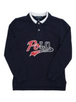 Polo con stampa logo lettering
