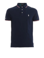 Polo con ricamo logo sulla manica