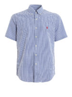 Camicia a quadretti con maniche corte