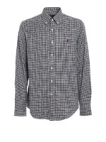 Camicia button-down in cotone a quadri