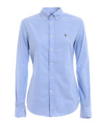 Camicia slim in cotone pique