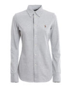 Camicia grigia in pique