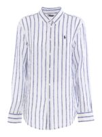 Camicia rigata in lino