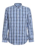 Camicia in twill con motivo tartan