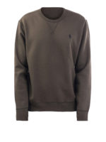 Felpa in misto cotone con ricamo del logo