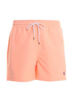 Boxer da mare fluo con logo ricamato