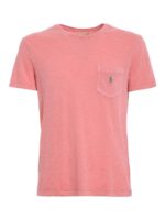 T-shirt con ricamo logo sul taschino