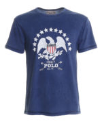 T-shirt in cotone stampa aquila