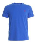 T-shirt in jersey con ricamo del logo