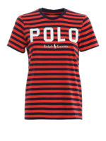 T-shirt in cotone con logo patch